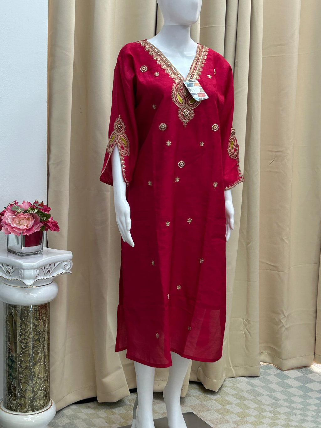 Crape silk kurti