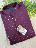 Cotton silk kurta