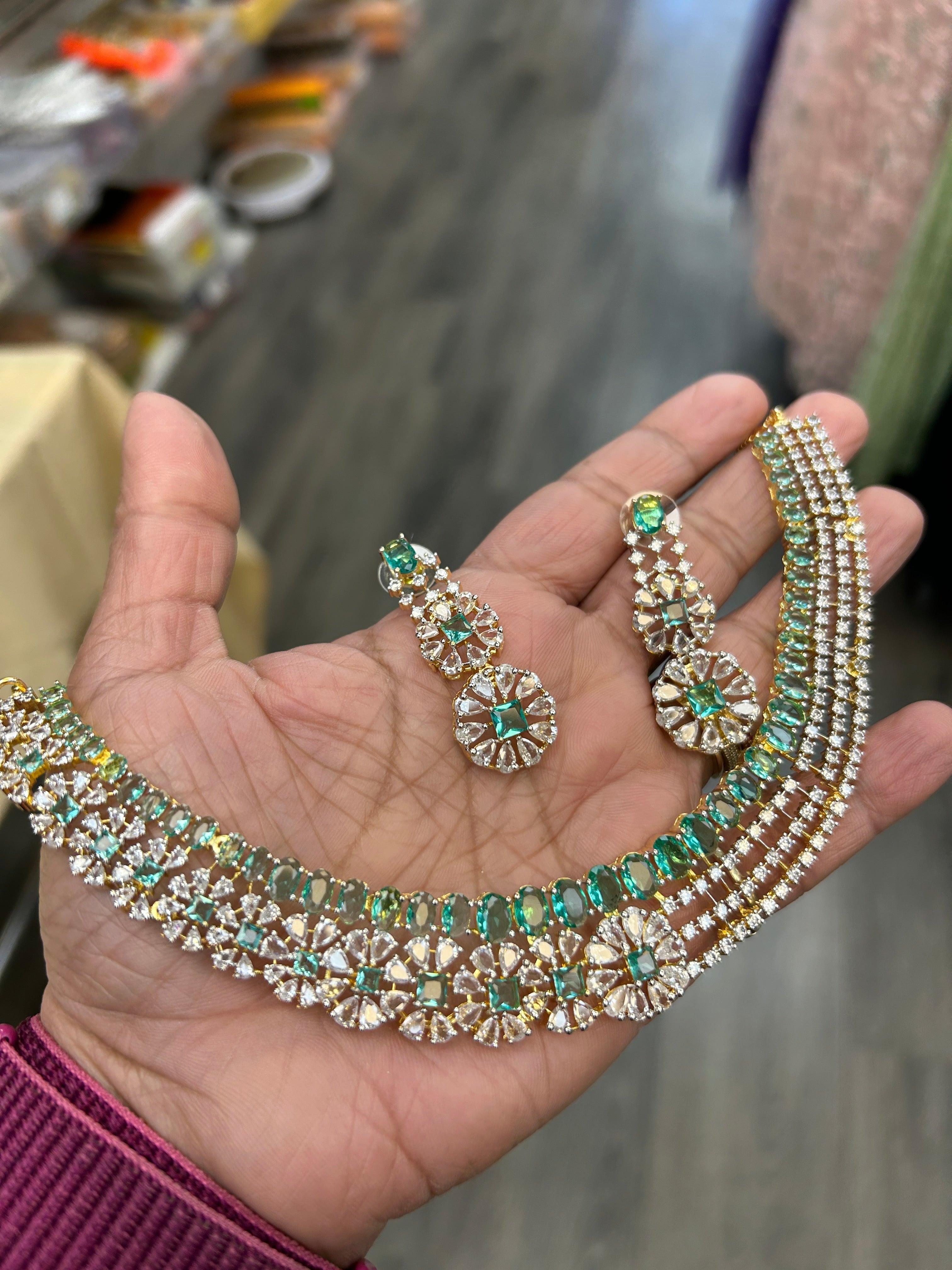 CZ necklace set