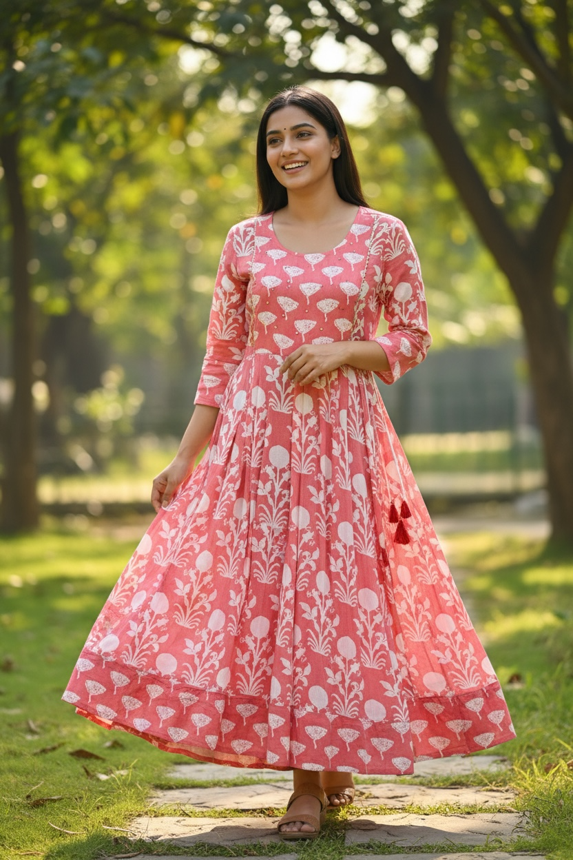 Rayon long kurti