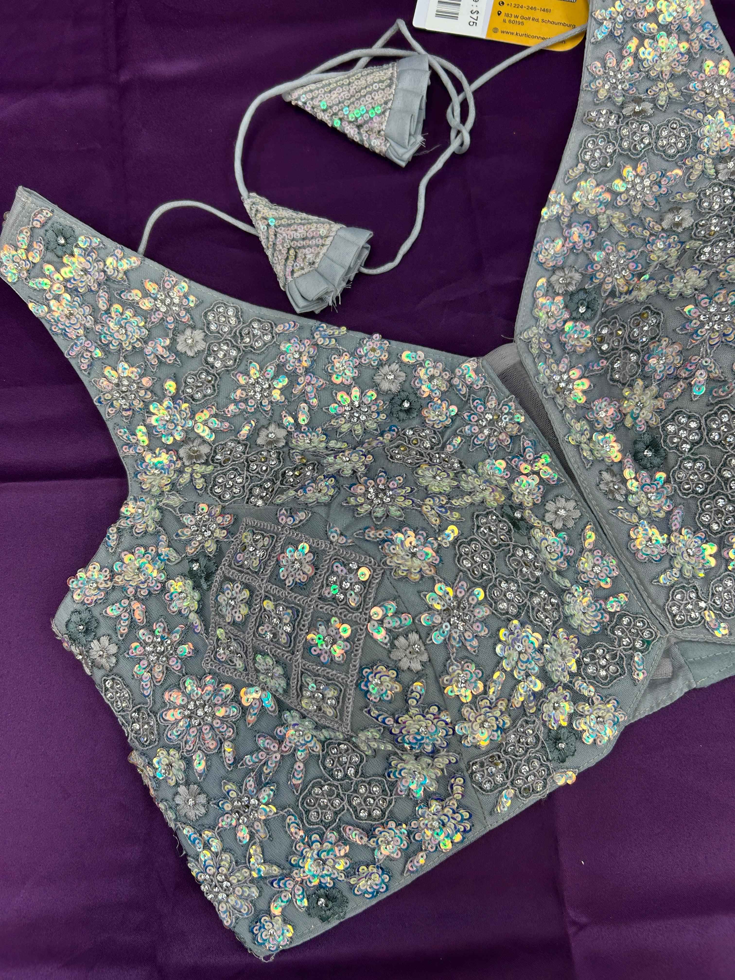 Heavy sequin work blouses
