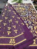 Kantha stitch saree