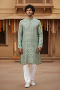 Men’s kurta pajama set : Jaquard silk