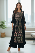 Party wear long kurti set with Plazzo pant
