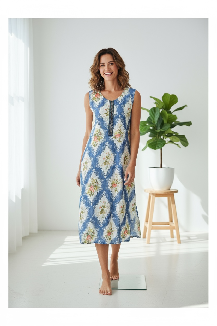 Light blue georgette kurti