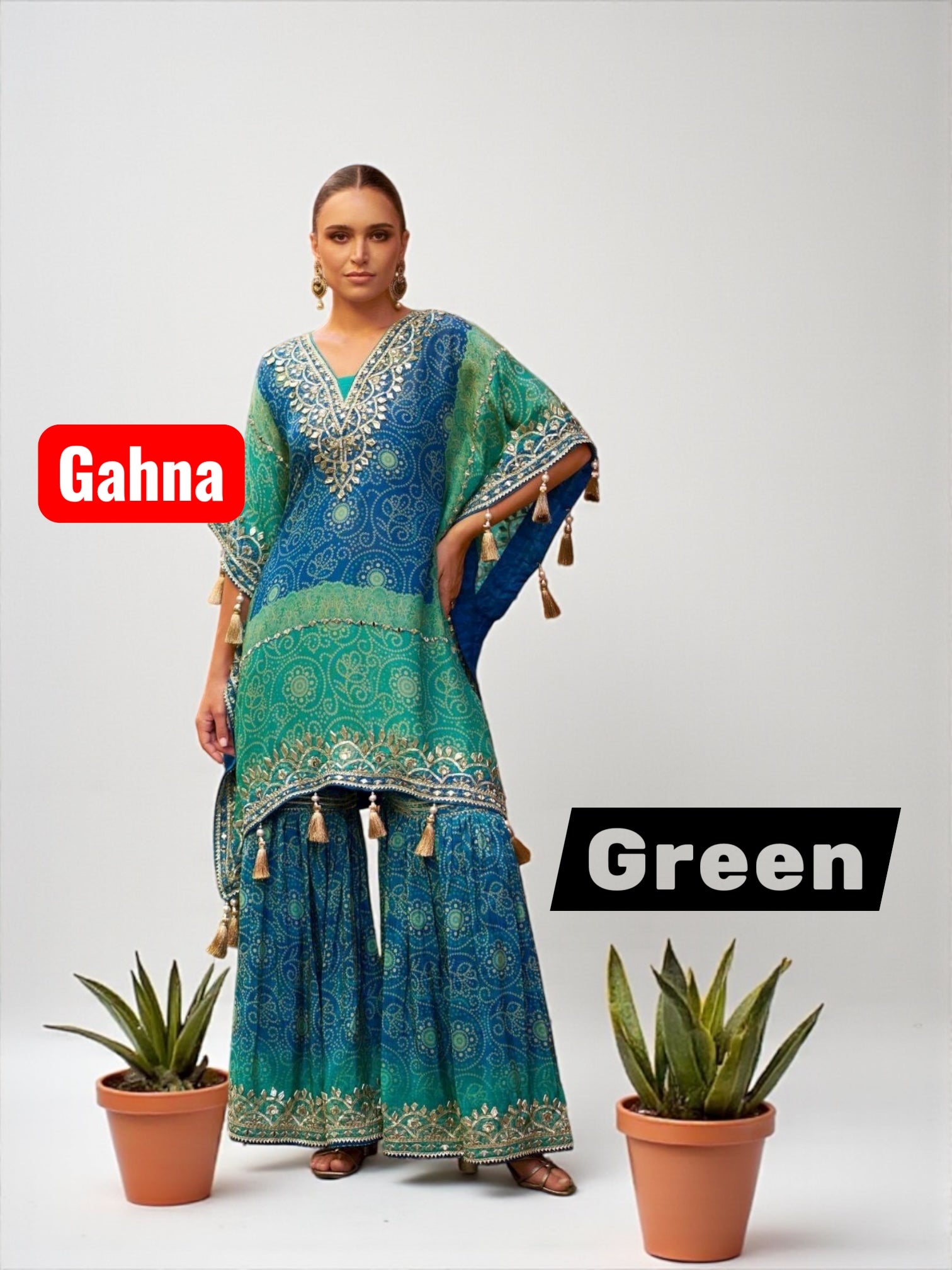 Gahna : kaftan plazzo sets