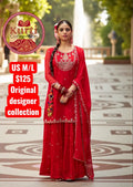 Manjari: red sharara set