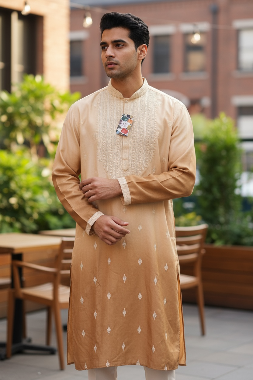 Mocha brown Kurta set