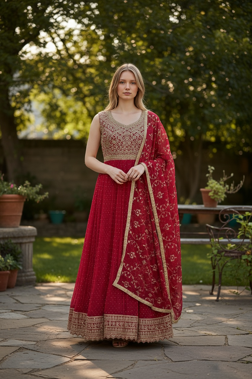 Heavy party wear gown