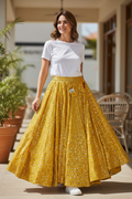 Sequin lehenga : yellow