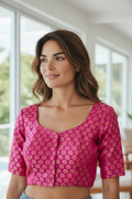 Dark pink blouse