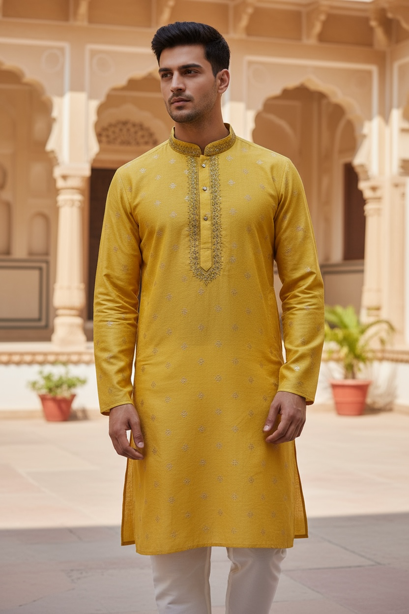 Silk kurta pajama set