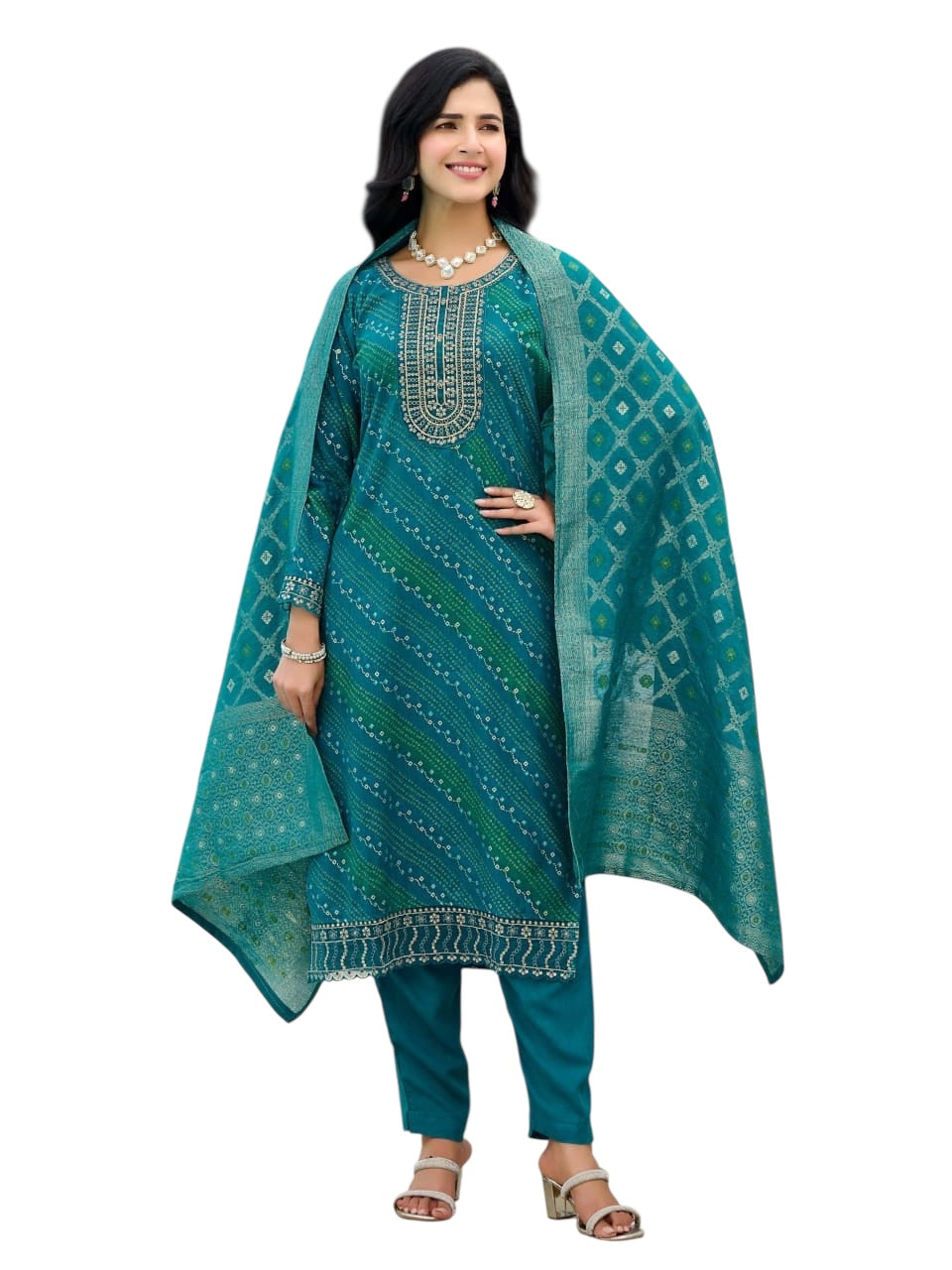 Soft cotton Bandhani salwar sets