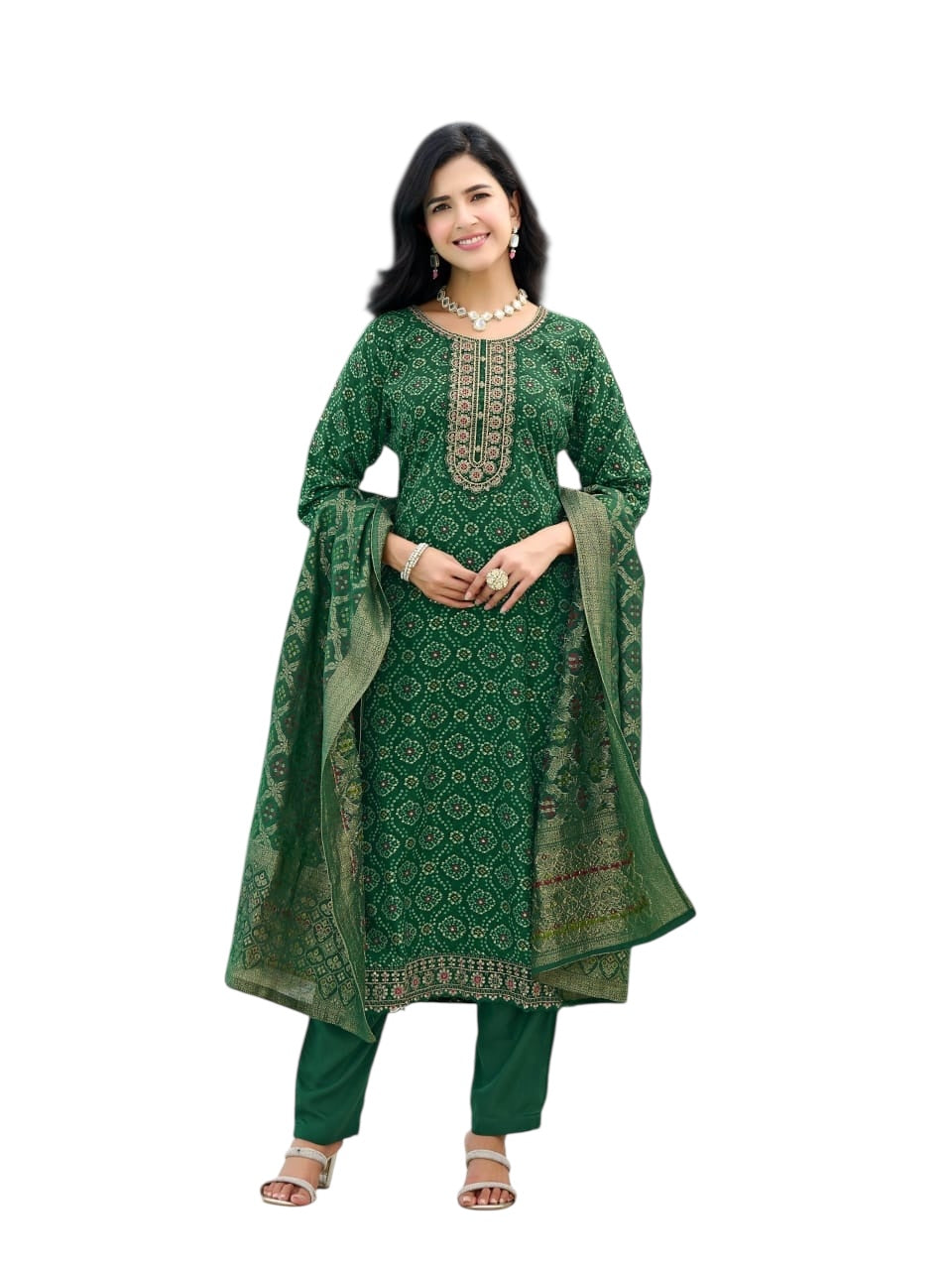 Soft cotton Bandhani salwar sets