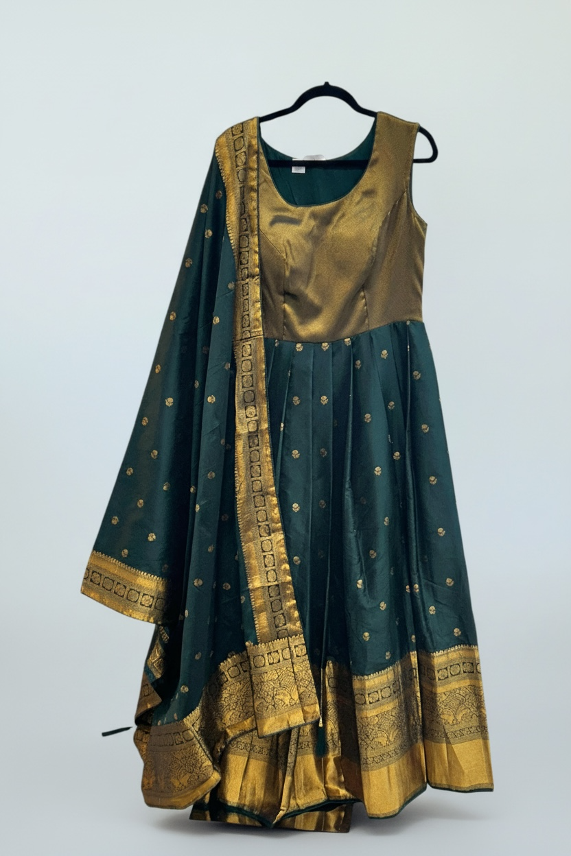 Silk Anarkali set