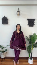 Velvet salwar suit
