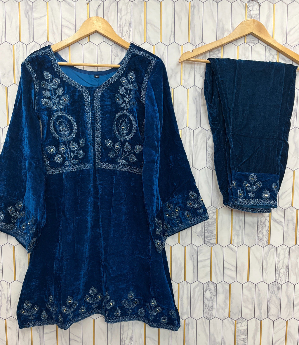 Velvet salwar suit / Co ord set
