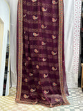 Chiffon silk saree : cocktail saree