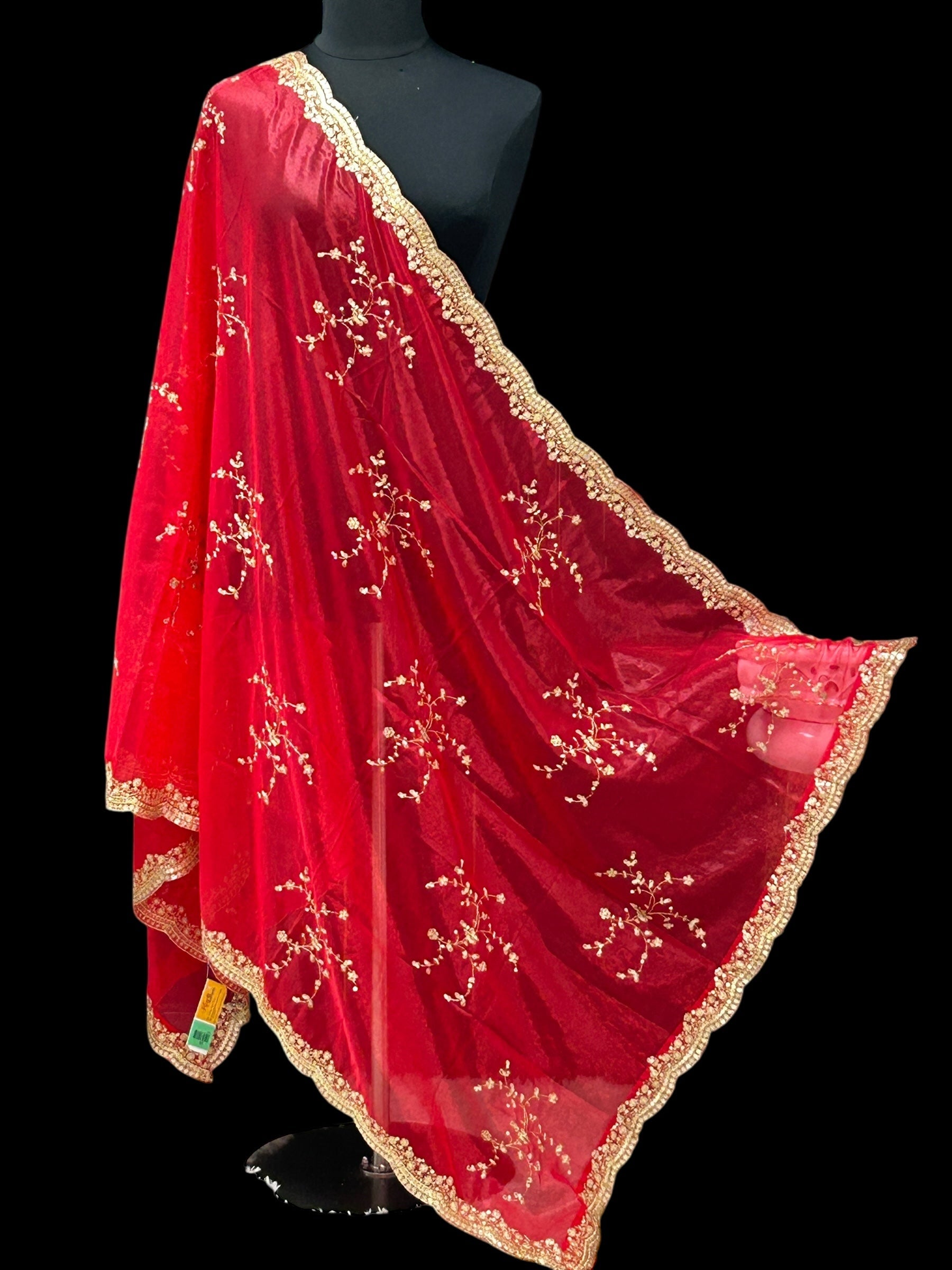 Shimmer silk dupatta