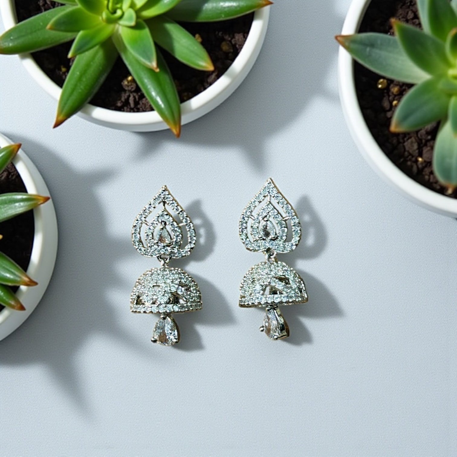AD Silver Jhumki
