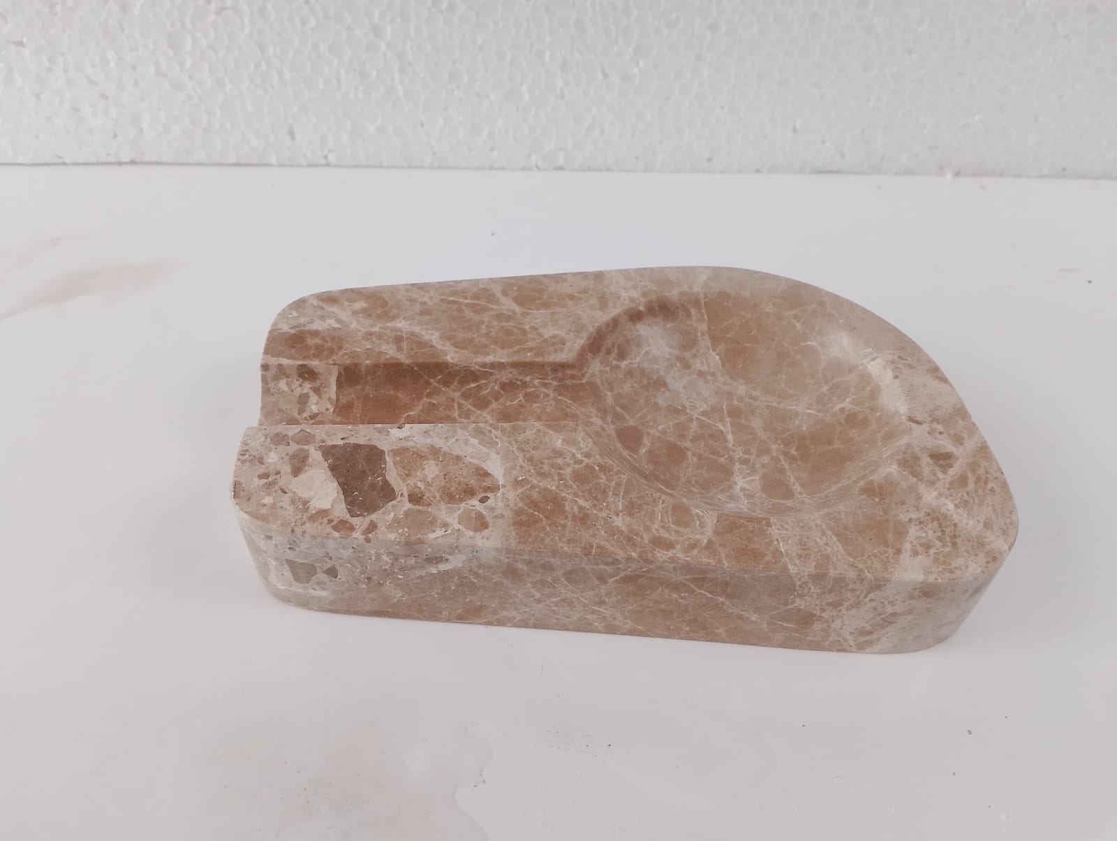 Marble Cigar Ashtray – Grey Natural Stone Luxury Handmade Ashtray