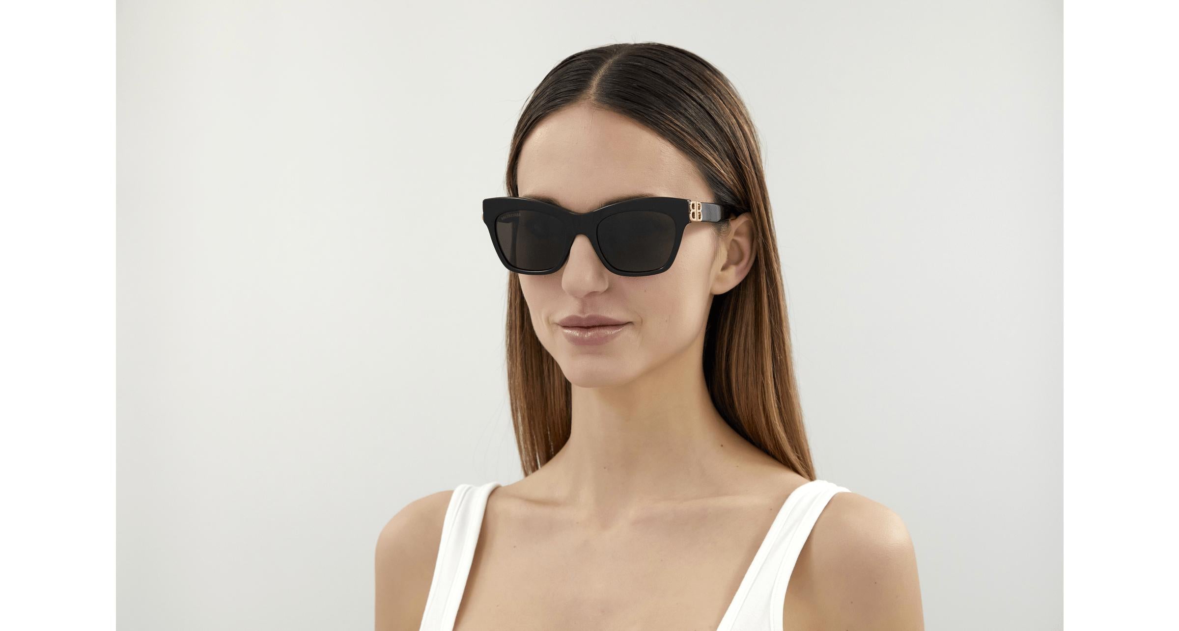 Balenciaga BB0132S-001 Women’s Sunglasses – Recycled Acetate, 53mm A