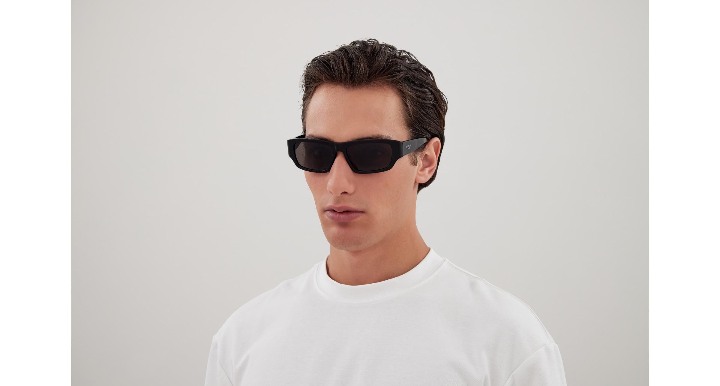Balenciaga BB0366S-001 Men’s Sunglasses – Recycled Acetate, 58mm