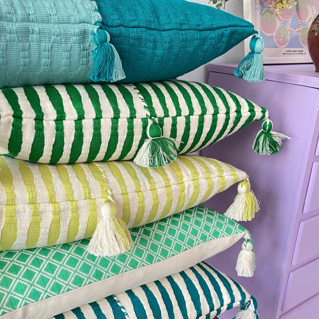 Antigua Pillow - Jade Green
