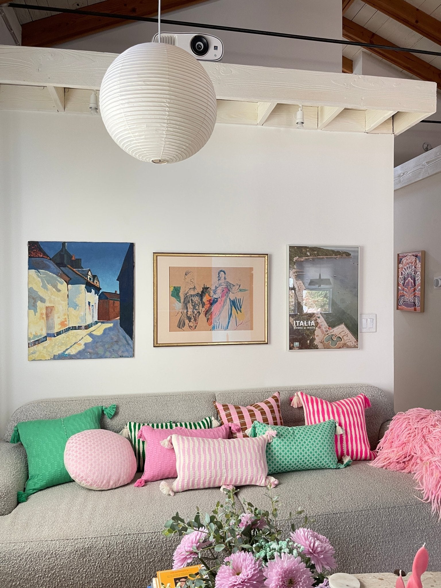 Antigua Pillow - Bubblegum Pink
