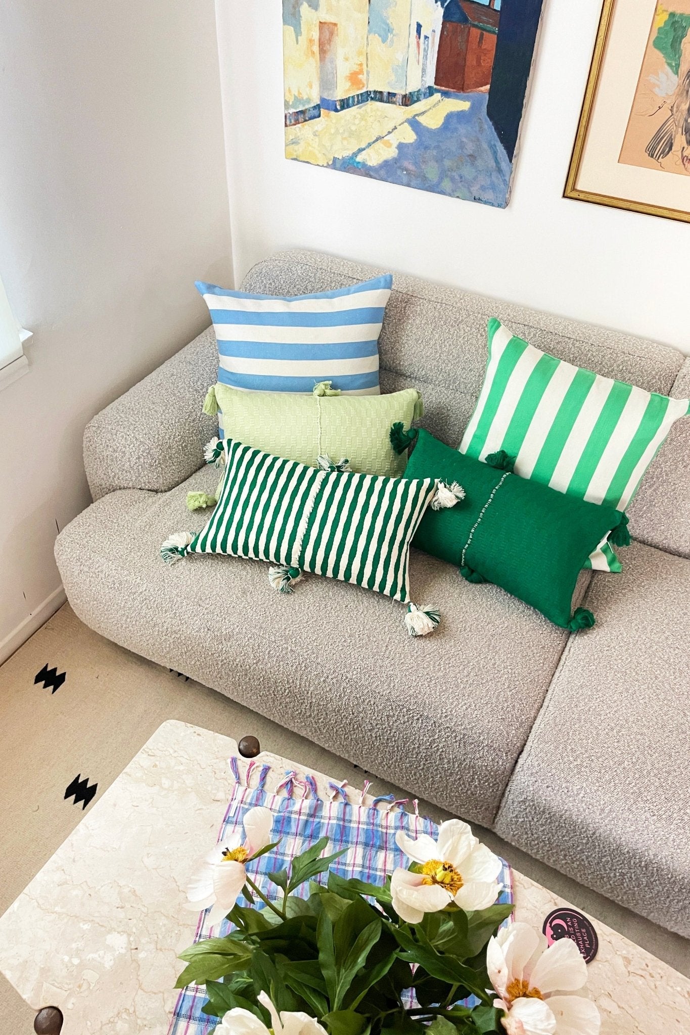 Antigua Pillow - Emerald Green