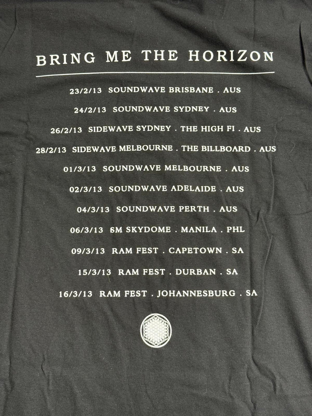Bring Me The Horizon Tour T-shirt Sempiternal BMTH Tee