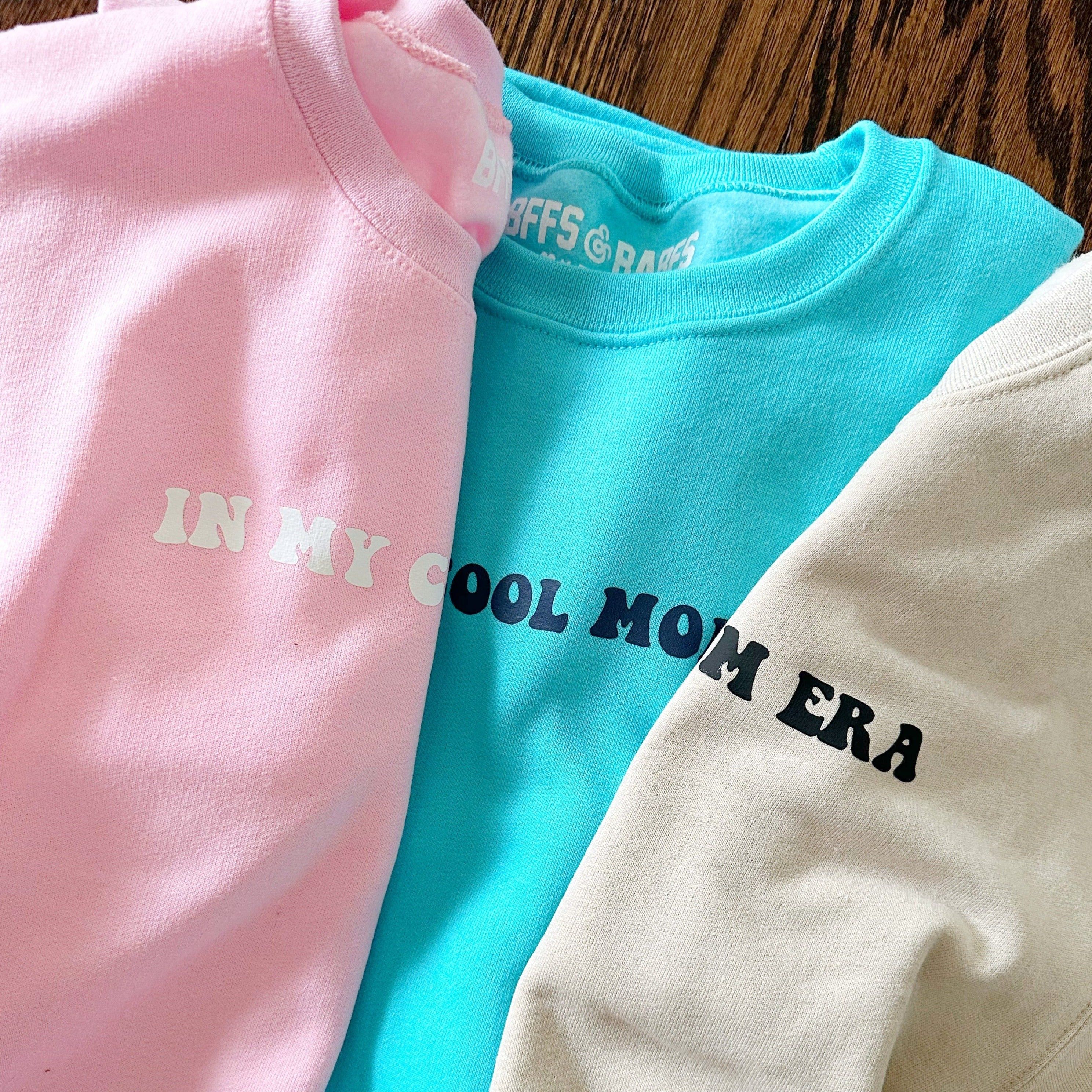 COOL MOM ERA ♡ turqouise sweatshirt with print