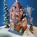 Illuminated Christmas Village Tea Seller House by Dept 56. Christmas in the City. Magical Holiday Home Retail Decor. Gift for Tea Lover.