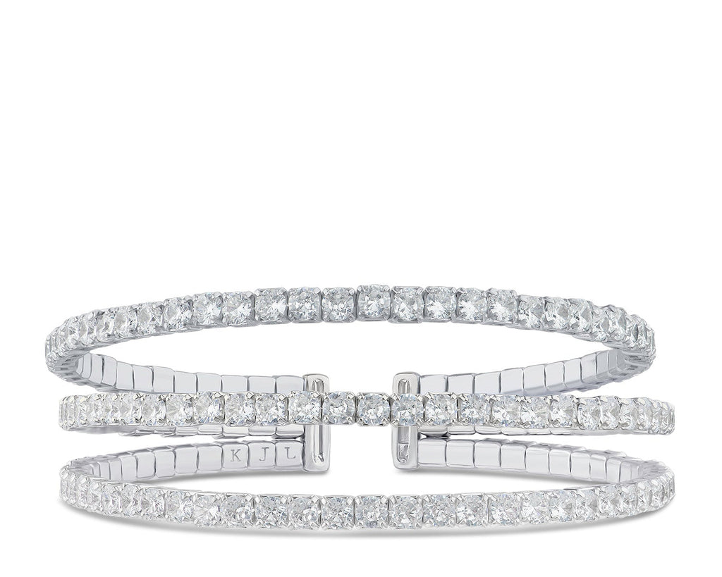 Triple Row CZ Cuff