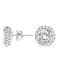 Classic Pave Round Earrings