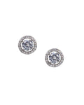 Round Stud Jacket Earrings