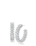 Marquise CZ Hoope Earrings