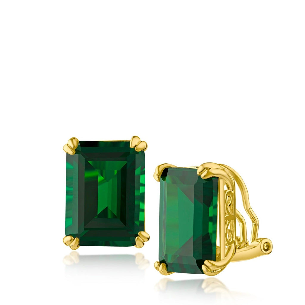 XL Emerald Stud Earring