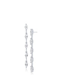 Marquise CZ Linear Drop Earrings
