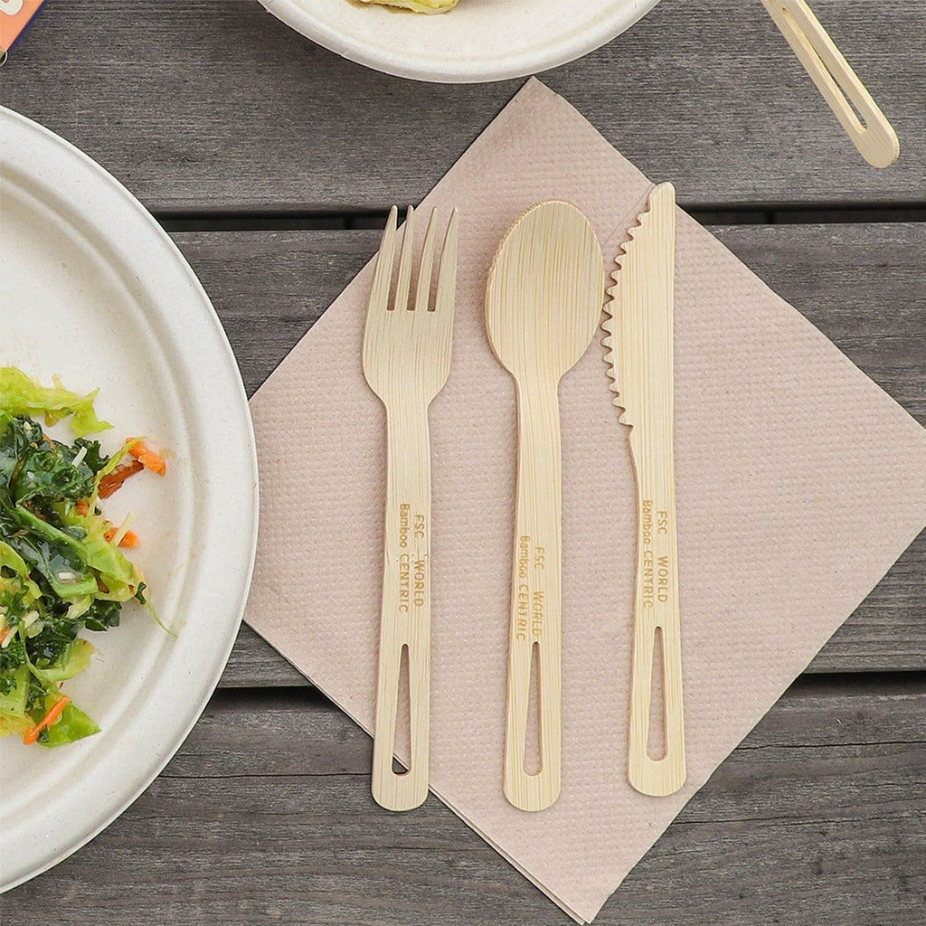 World Centric 6.7" Bamboo Knives - Wrapped (QTY:750)