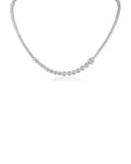 Graduated Round CZ Necklace