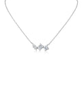 Multi Shape CZ Pendant Necklace