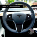 KPMF Morpheus Black Tesla Steering Wheel Wrap | MY 2019-'25