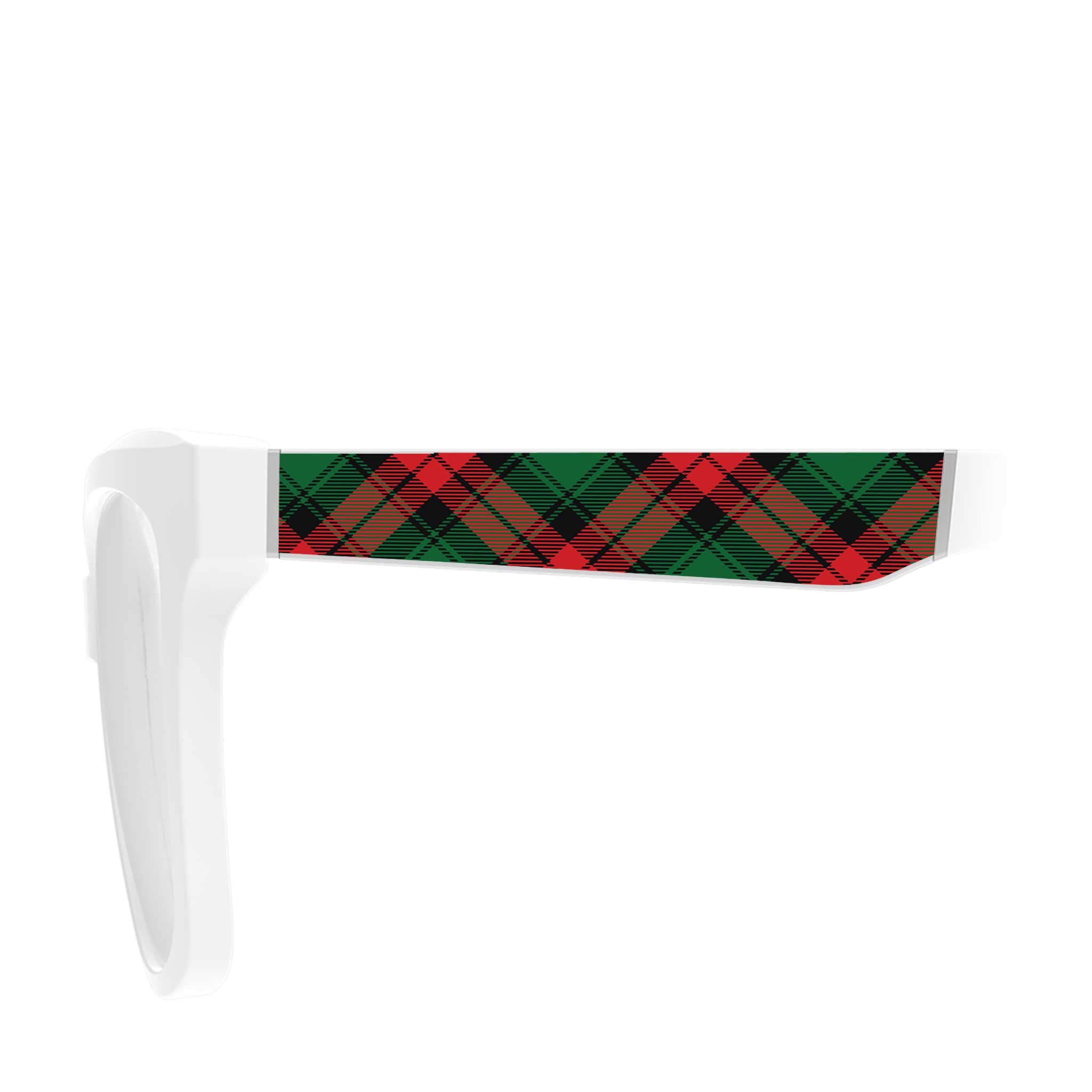 Mistletoe Plaid - White