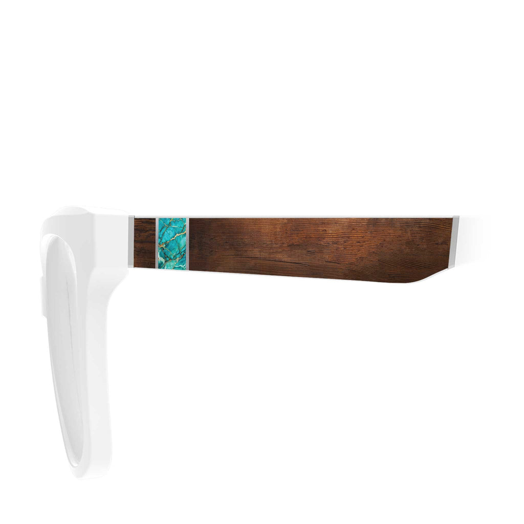 Turqouise Inlay - White