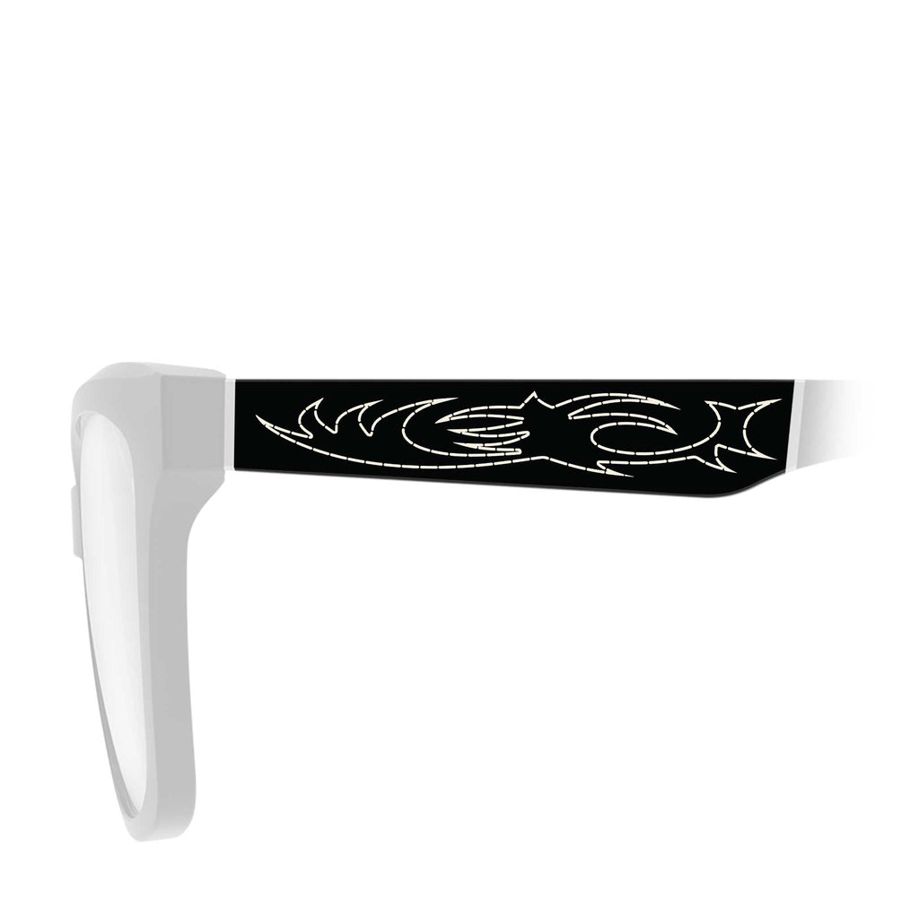 White Stitch - Black
