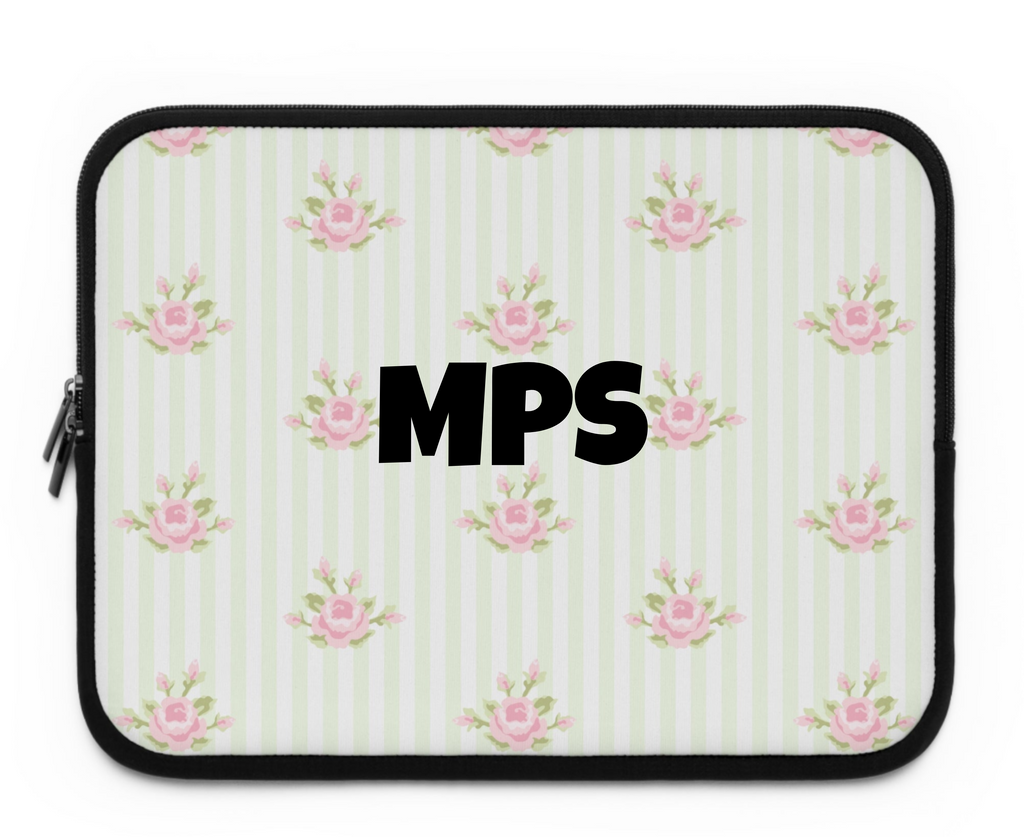 Customizable: Floral Laptop Sleeve, Elegant Computer Case for Women, Perfect Gift for Students, Mother's Day, Accessories for Tech Lovers