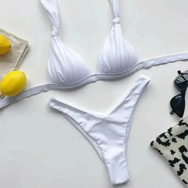 Liberated Lined Halter Bikini