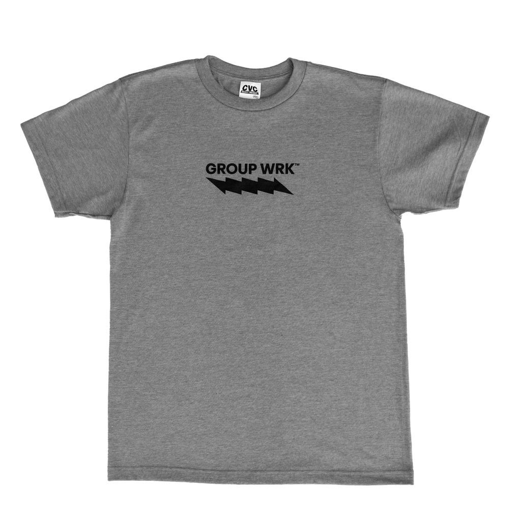 Group Wrk Logo Tee - Heather Grey