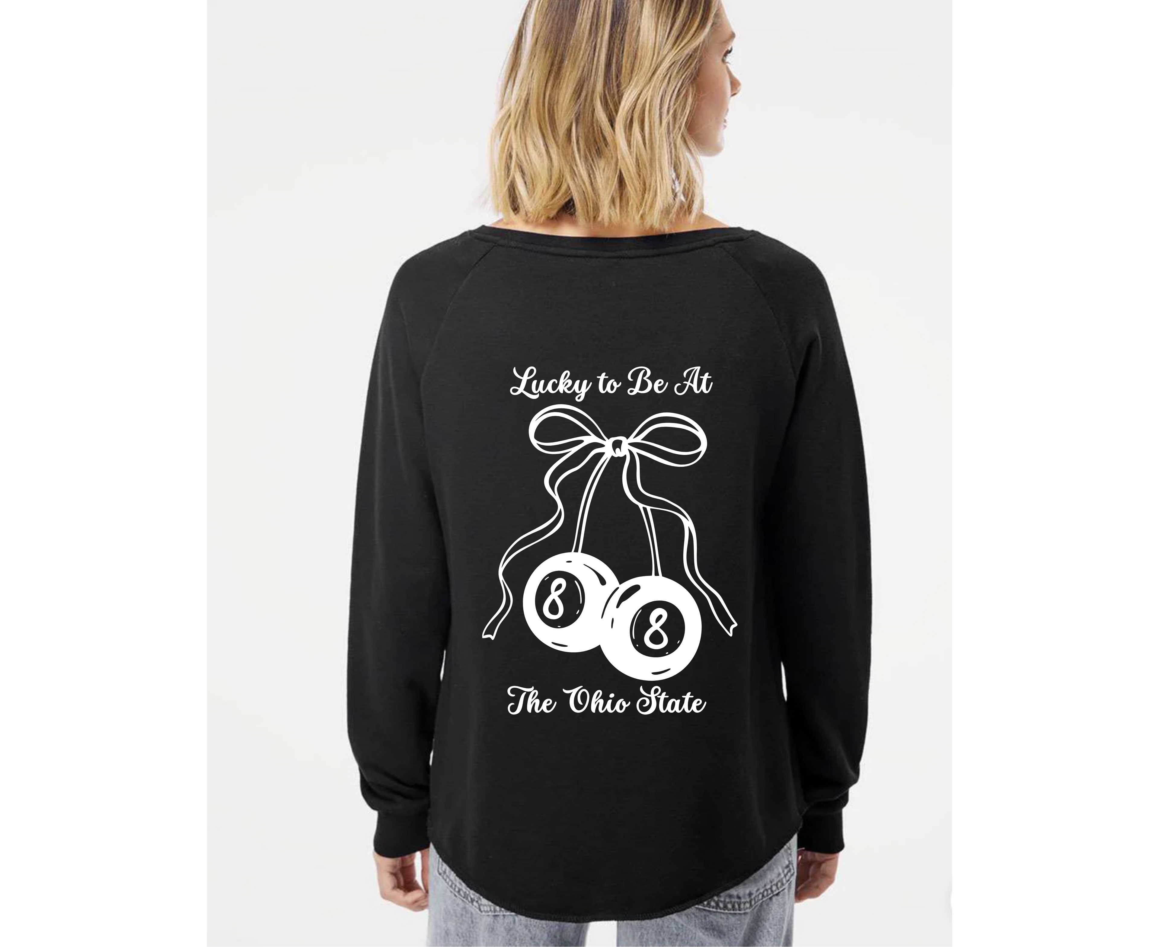 Customizable: Lucky 8 Cherry Coquette Sweatshirt